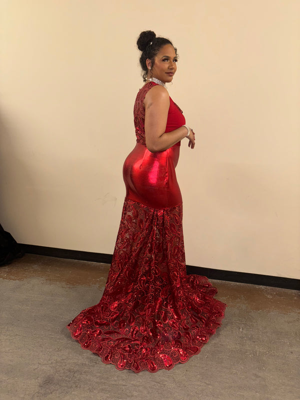 Scarlet Majesty Gown
