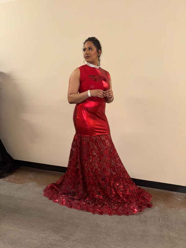 Scarlet Majesty Gown