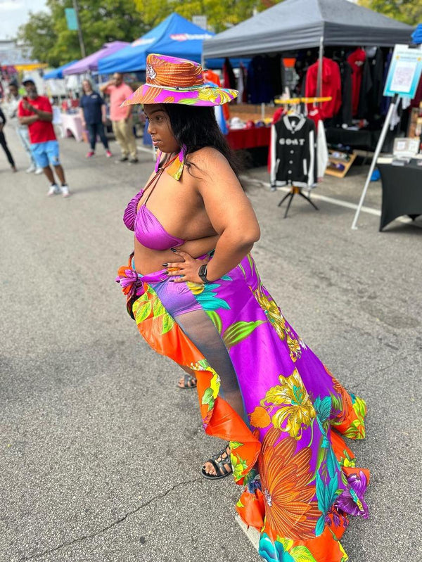 Mermaid Wrap Skirt - Bikini - Hat