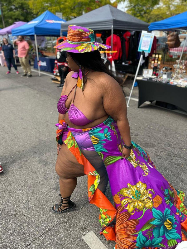 Mermaid Wrap Skirt - Bikini - Hat