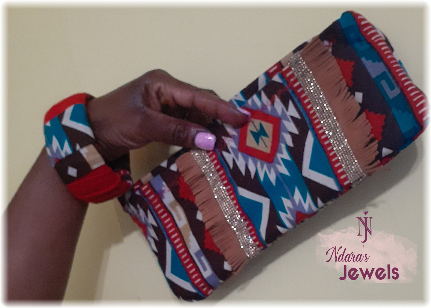 Lake-Life Diamond Collection Fabric Wrapped Bangle-Ndara's Jewels