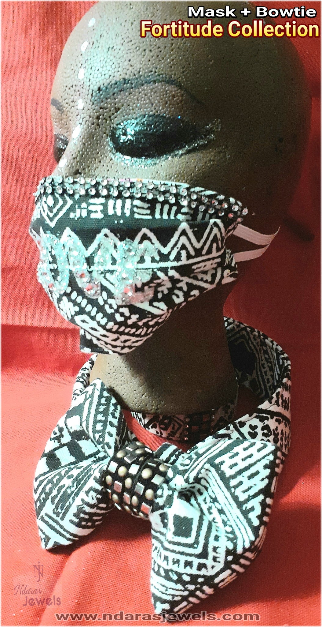Fortitude Collection Mask + Bowtie Set-Ndara's Jewels