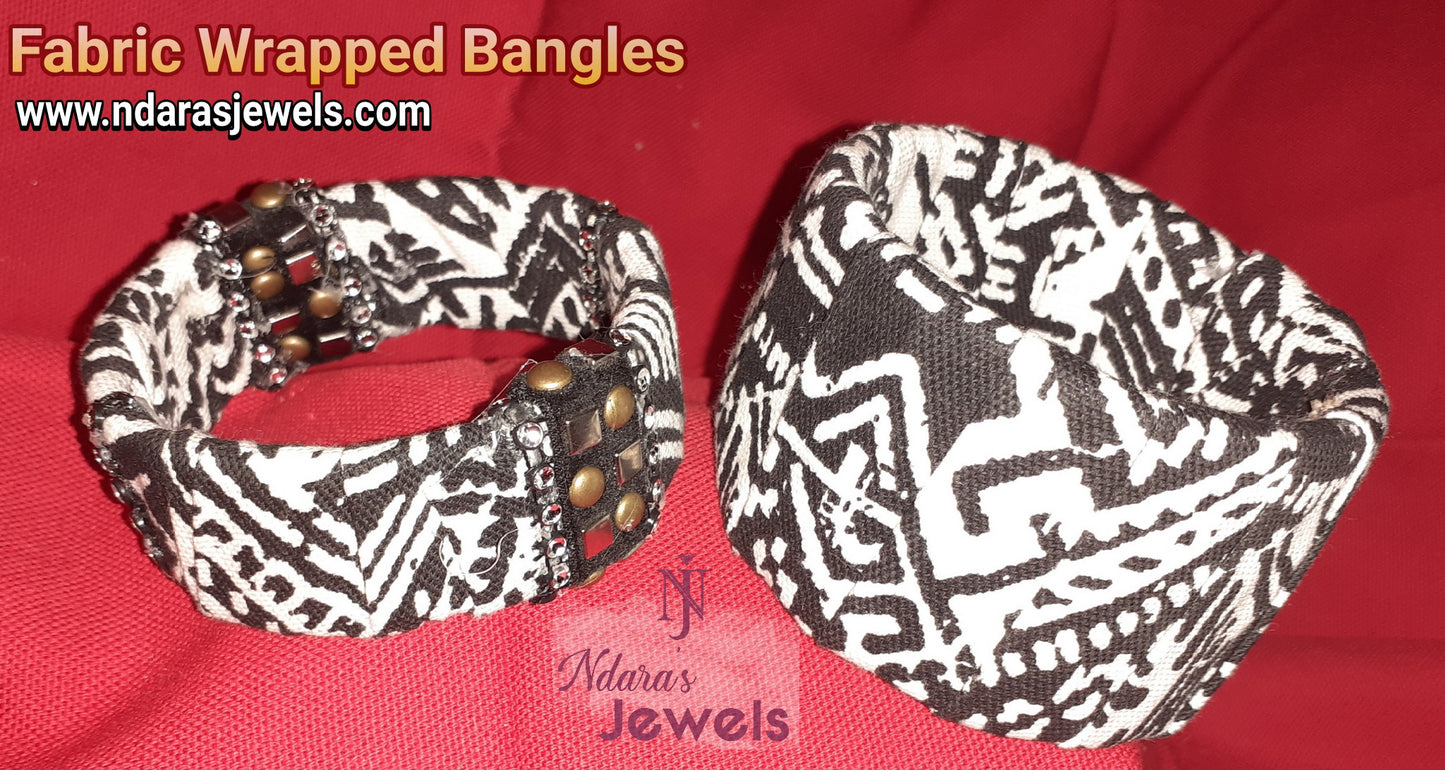 Fortitude Collection - Fabric Wrapped Bangles-Ndara's Jewels