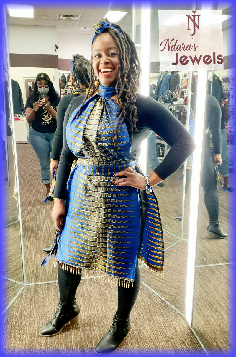 Maat Collection - Elegant Apron Dress-Ndara's Jewels