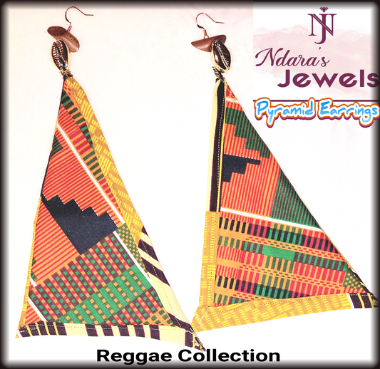 Pyramid Earrings - Reggae Collection