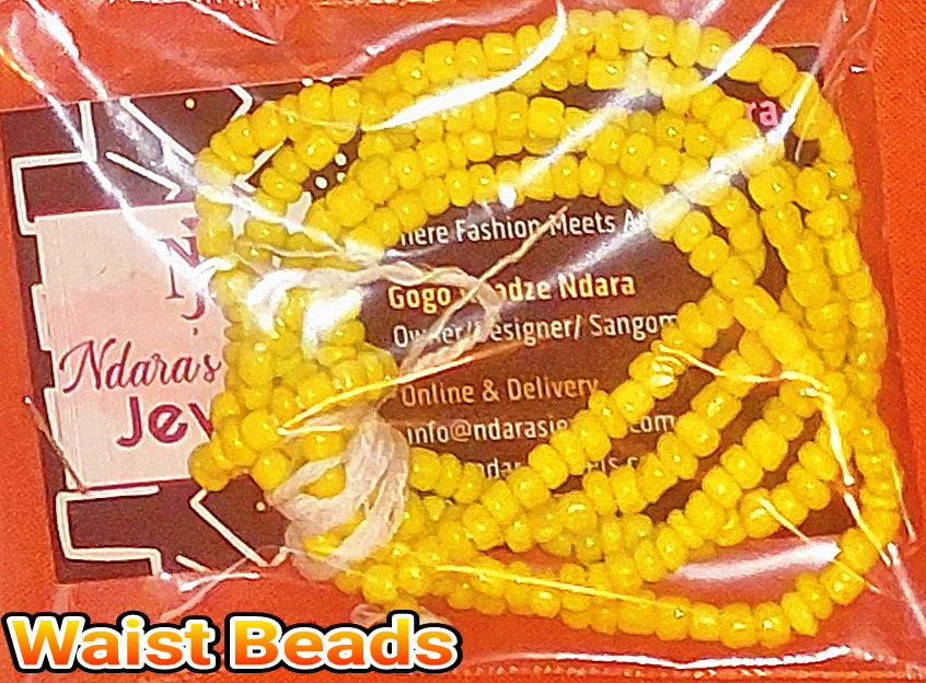 Yellow Waist Beads (matte)