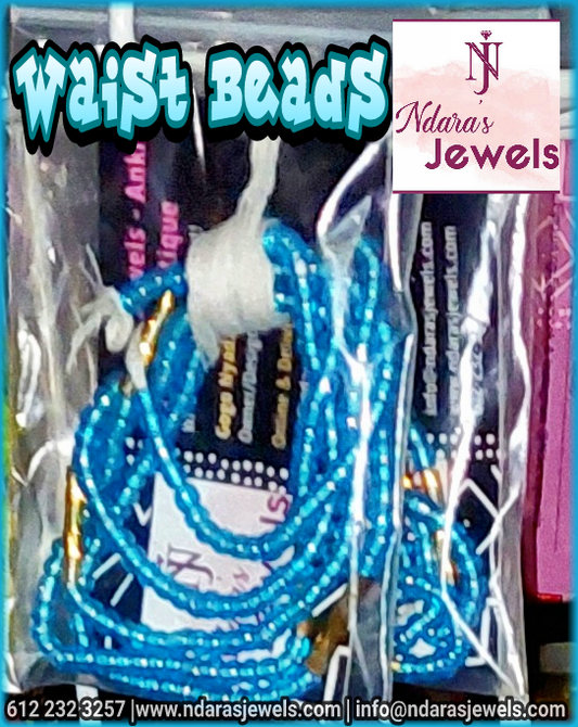 Ocean Waist Beads 60"