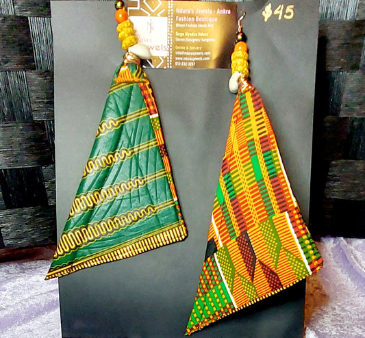 Forrest Capture Reversible Pyramid Earrings